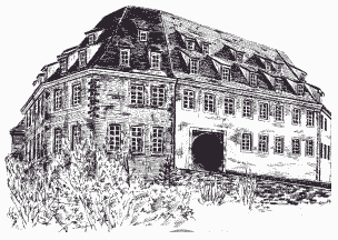 Schloss Bleistiftzeichnung